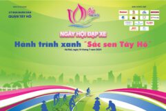 Thống Nhất tham gia ngày hội đạp xe “Hành trình xanh – Sắc sen Tây Hồ”